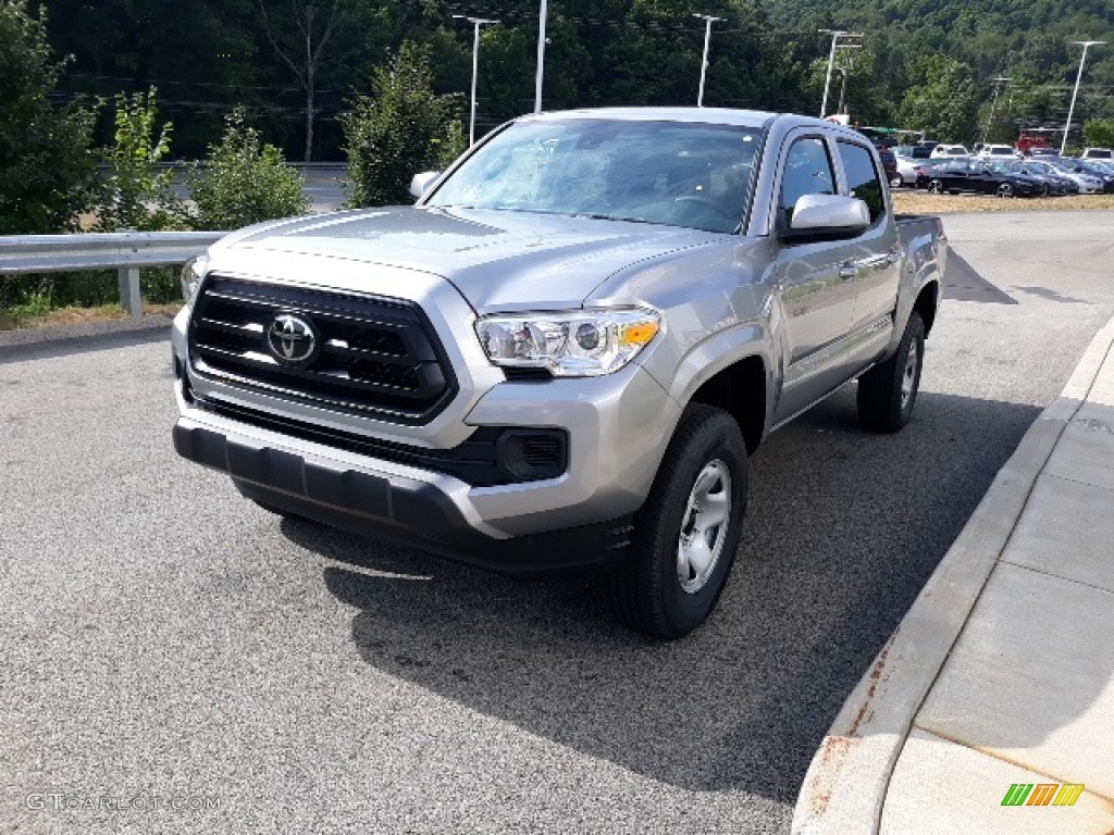 2020 Tacoma SR5 Double Cab 4x4 - Silver Sky Metallic / Cement photo #30