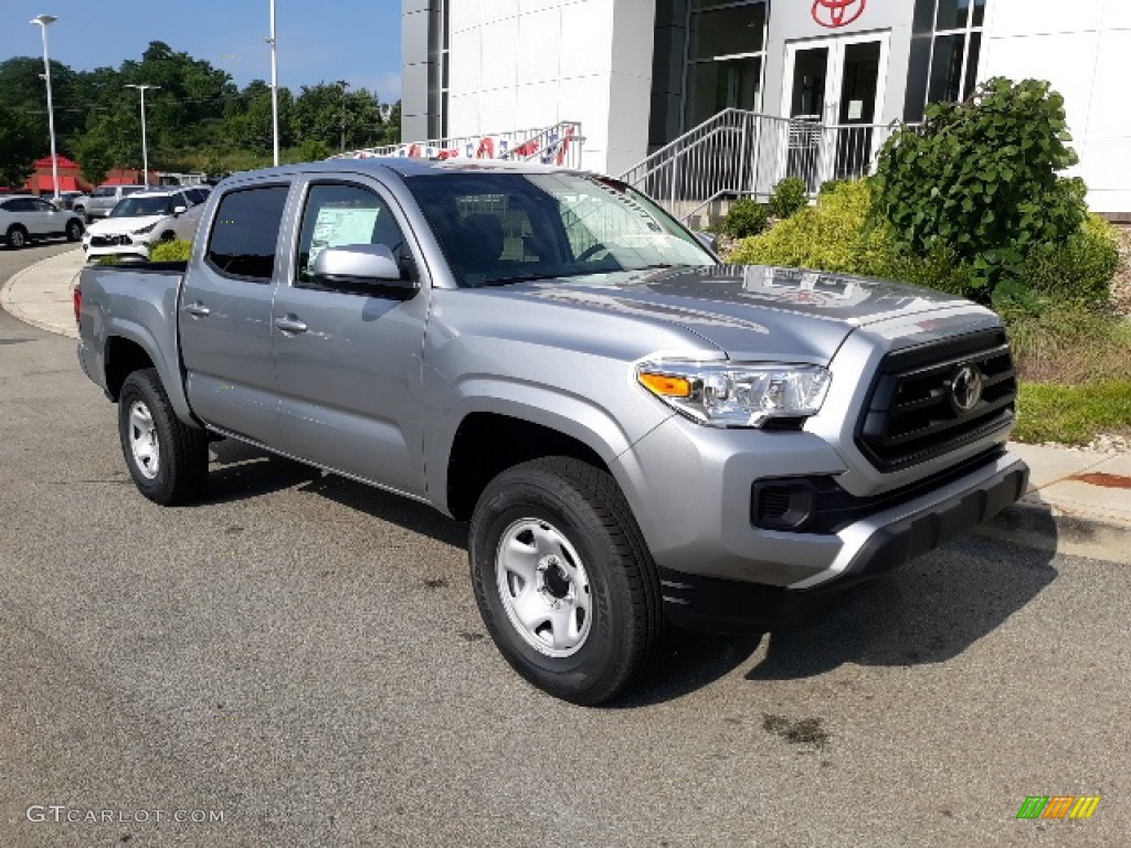 2020 Tacoma SR5 Double Cab 4x4 - Silver Sky Metallic / Cement photo #32