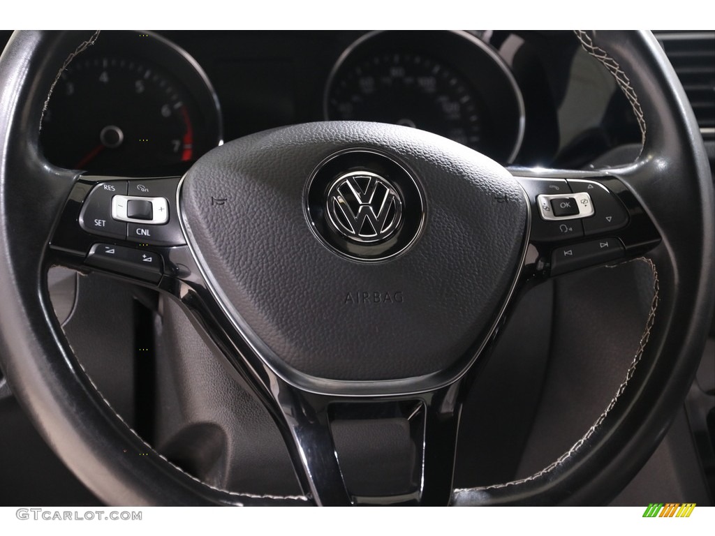 2017 Volkswagen Jetta Sport Black/Ceramique Steering Wheel Photo #139118575