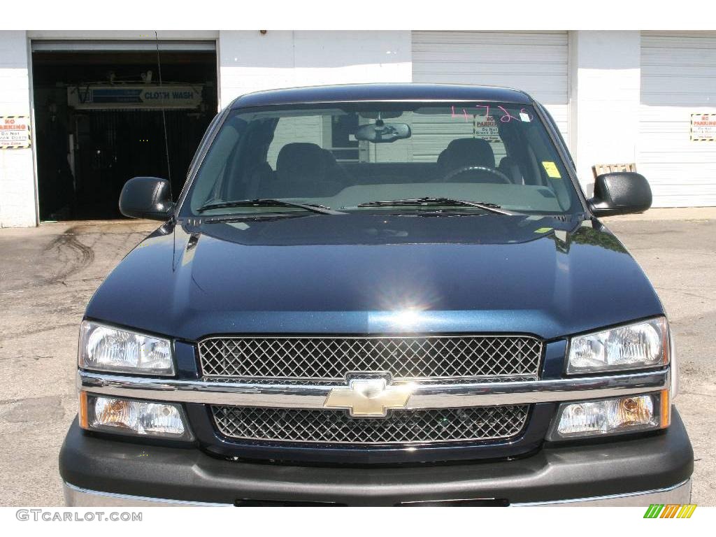2005 Silverado 1500 Z71 Extended Cab 4x4 - Dark Blue Metallic / Medium Gray photo #2