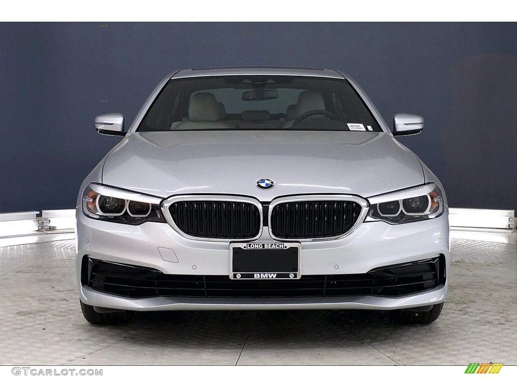 2020 5 Series 540i Sedan - Glacier Silver Metallic / Ivory White photo #2