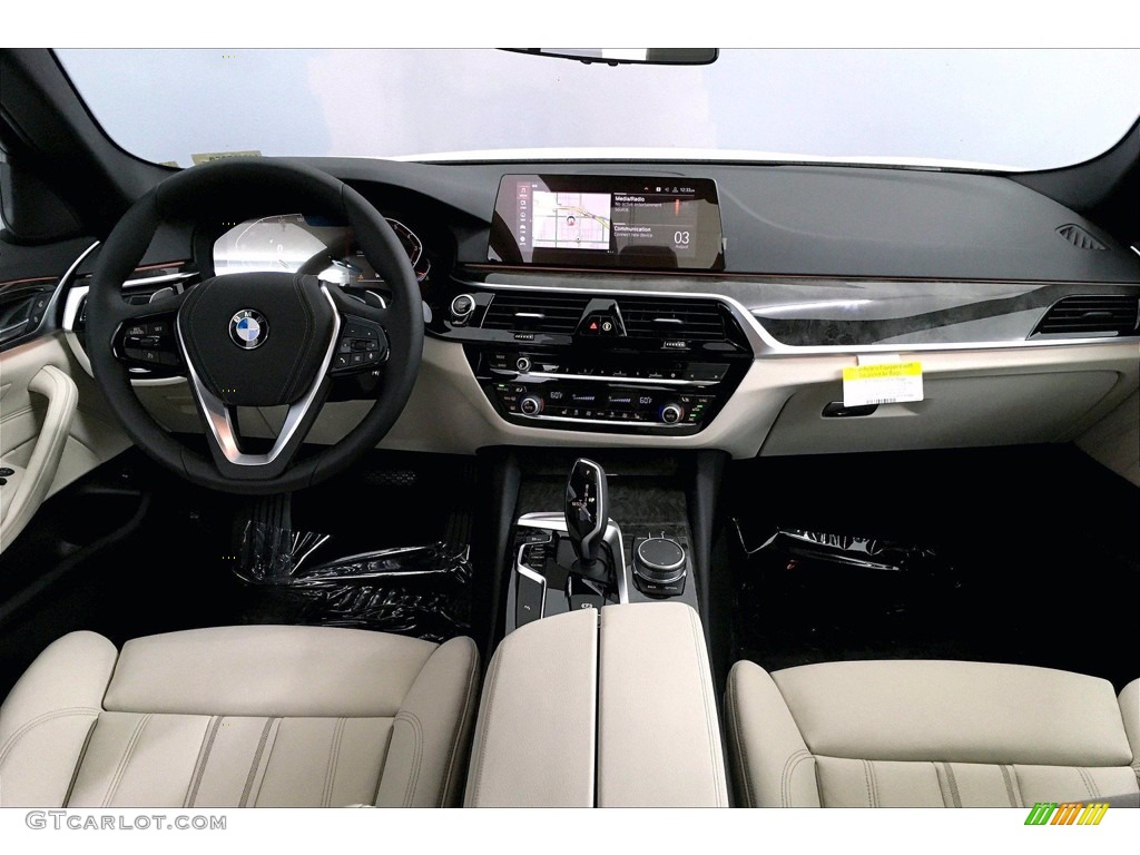 2020 5 Series 540i Sedan - Glacier Silver Metallic / Ivory White photo #5