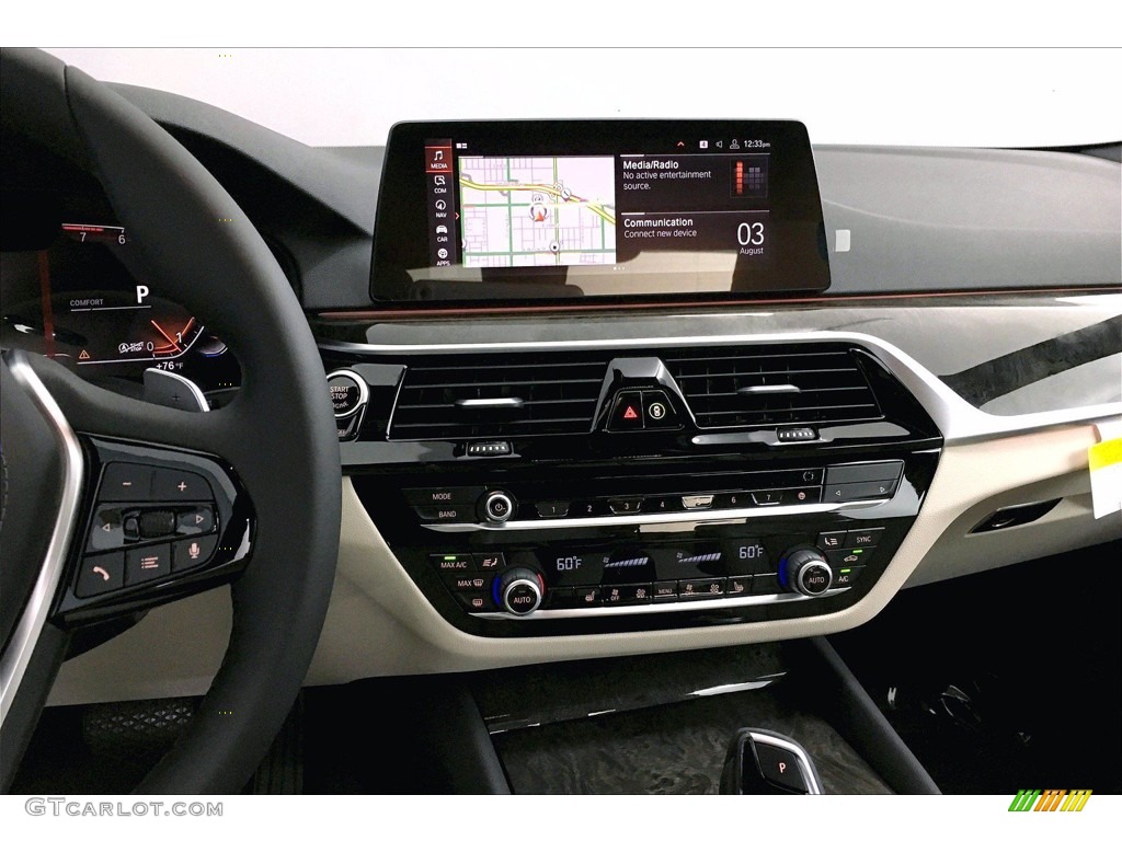 2020 5 Series 540i Sedan - Glacier Silver Metallic / Ivory White photo #6