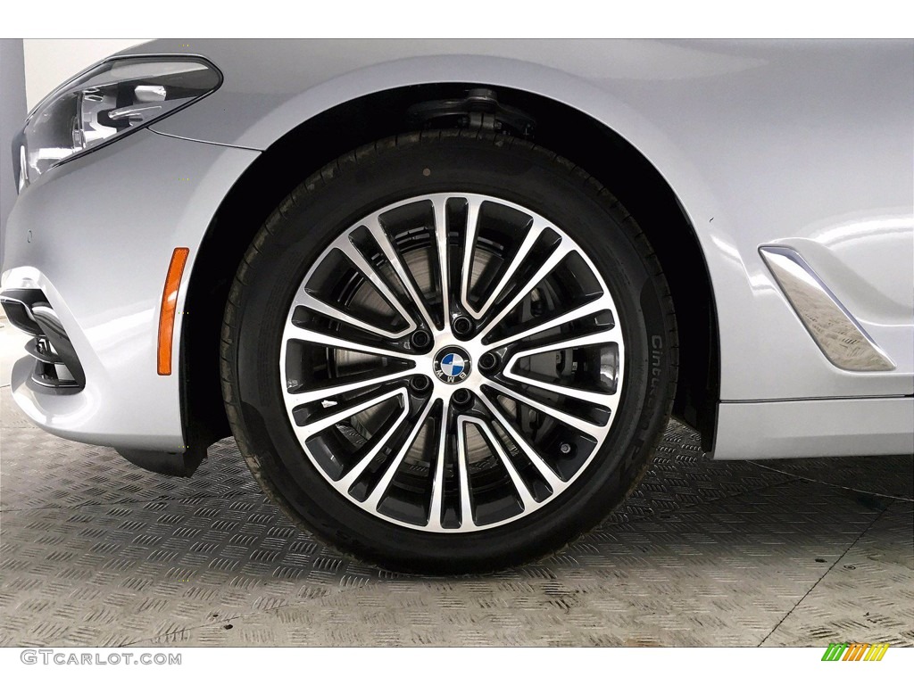 2020 5 Series 540i Sedan - Glacier Silver Metallic / Ivory White photo #12