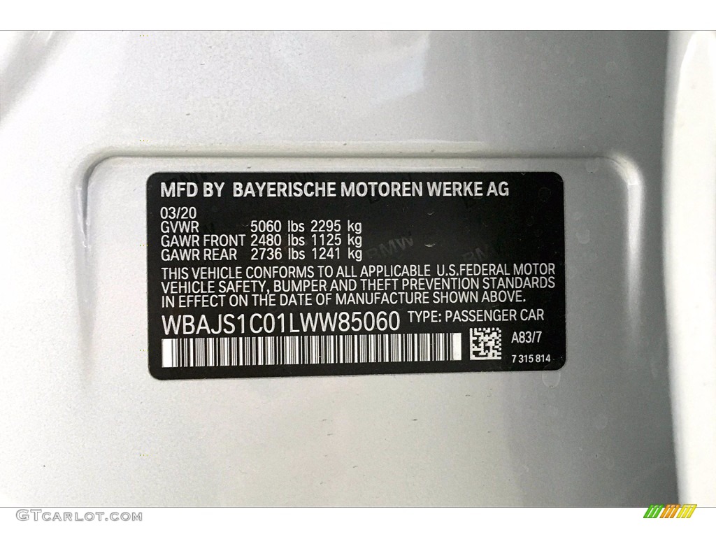 2020 5 Series 540i Sedan - Glacier Silver Metallic / Ivory White photo #18