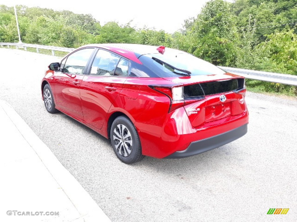 2020 Prius XLE AWD-e - Supersonic Red / Moonstone photo #2
