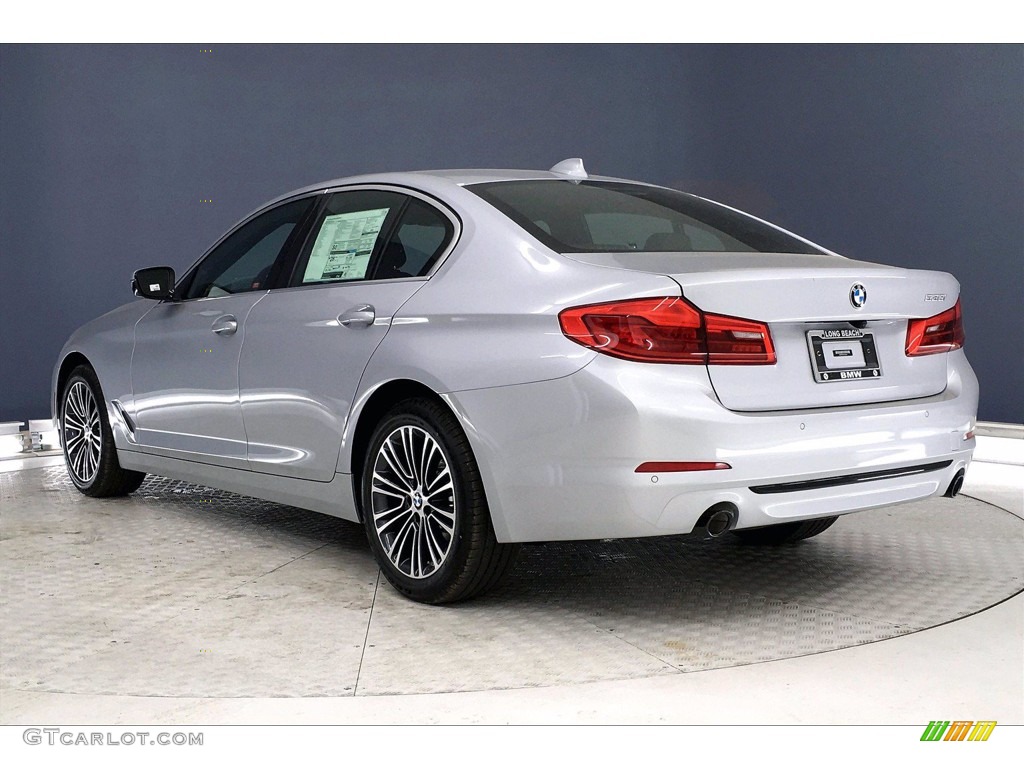 2020 5 Series 530i Sedan - Glacier Silver Metallic / Black photo #3