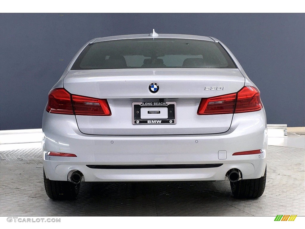 2020 5 Series 530i Sedan - Glacier Silver Metallic / Black photo #4