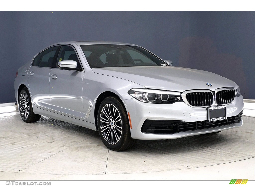 2020 5 Series 530i Sedan - Glacier Silver Metallic / Black photo #19