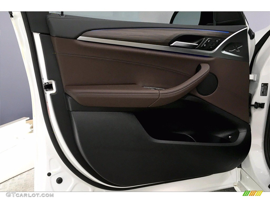 2020 BMW X3 xDrive30e Mocha Door Panel Photo #139122776