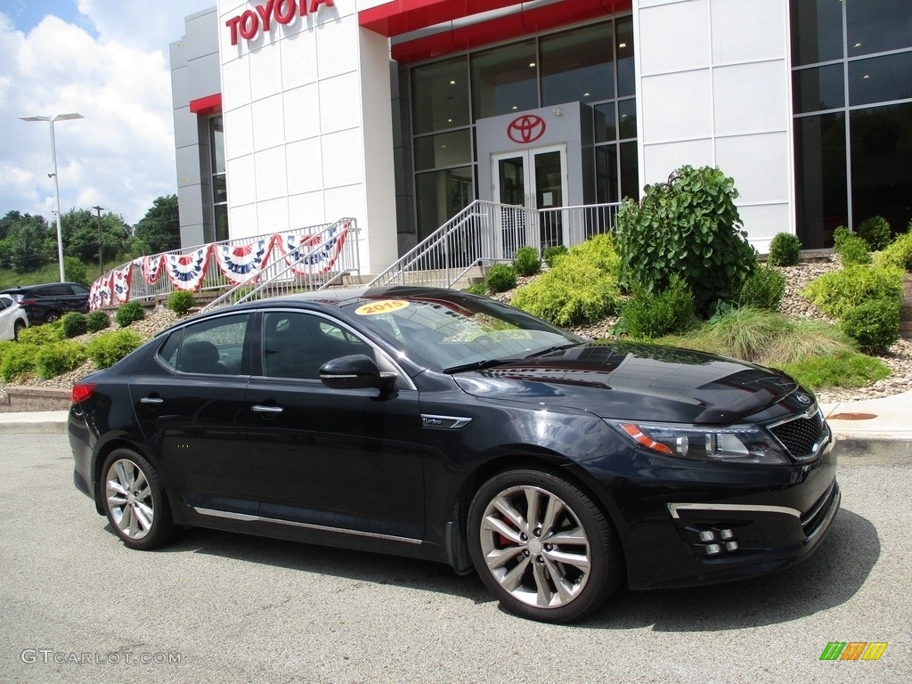 2015 Optima SXL Turbo - Ebony Black / Black photo #1