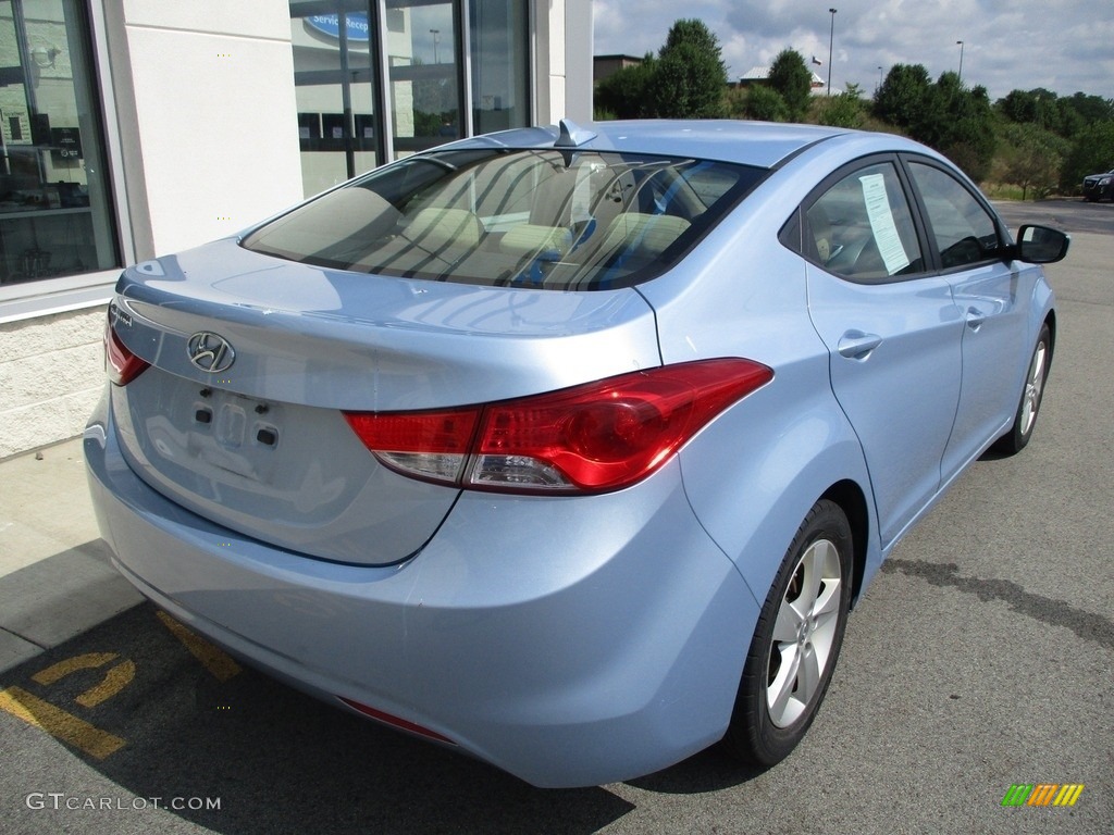 2012 Elantra GLS - Blue Sky Metallic / Beige photo #3