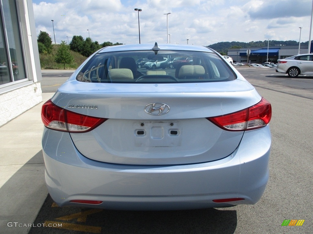 2012 Elantra GLS - Blue Sky Metallic / Beige photo #4