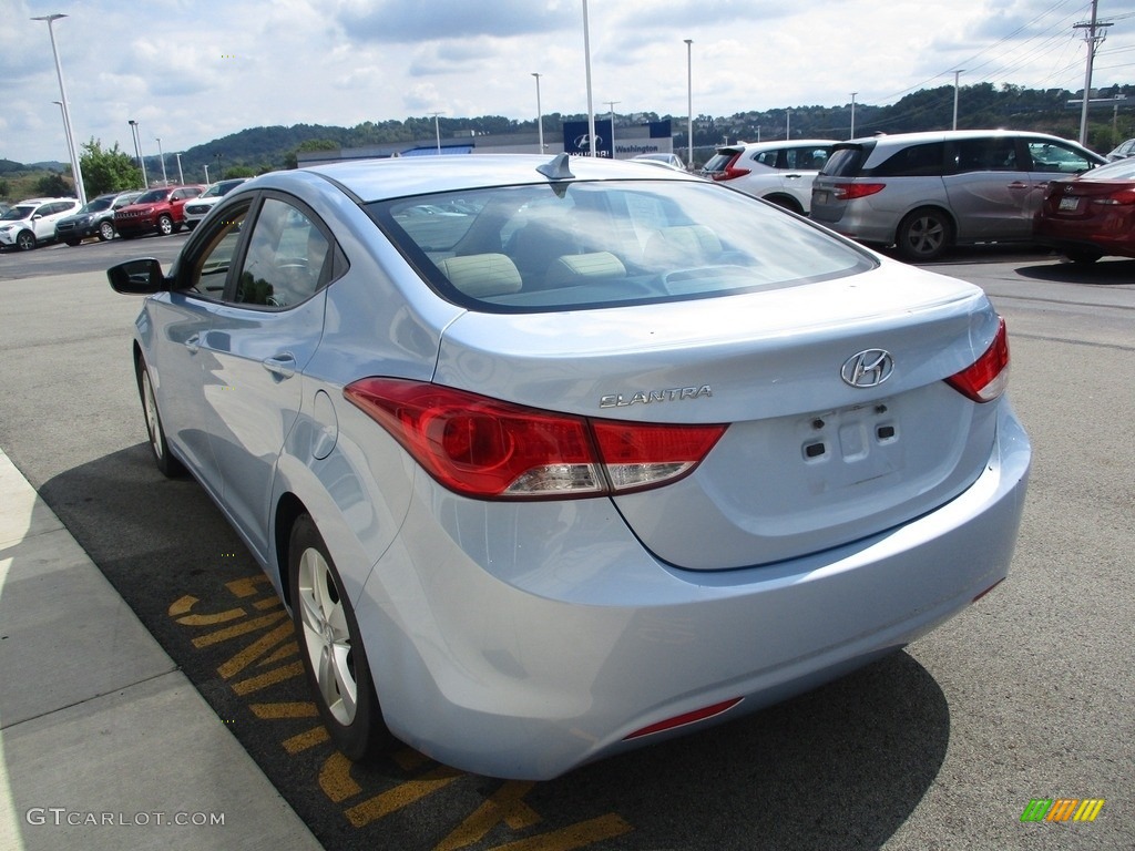 2012 Elantra GLS - Blue Sky Metallic / Beige photo #5