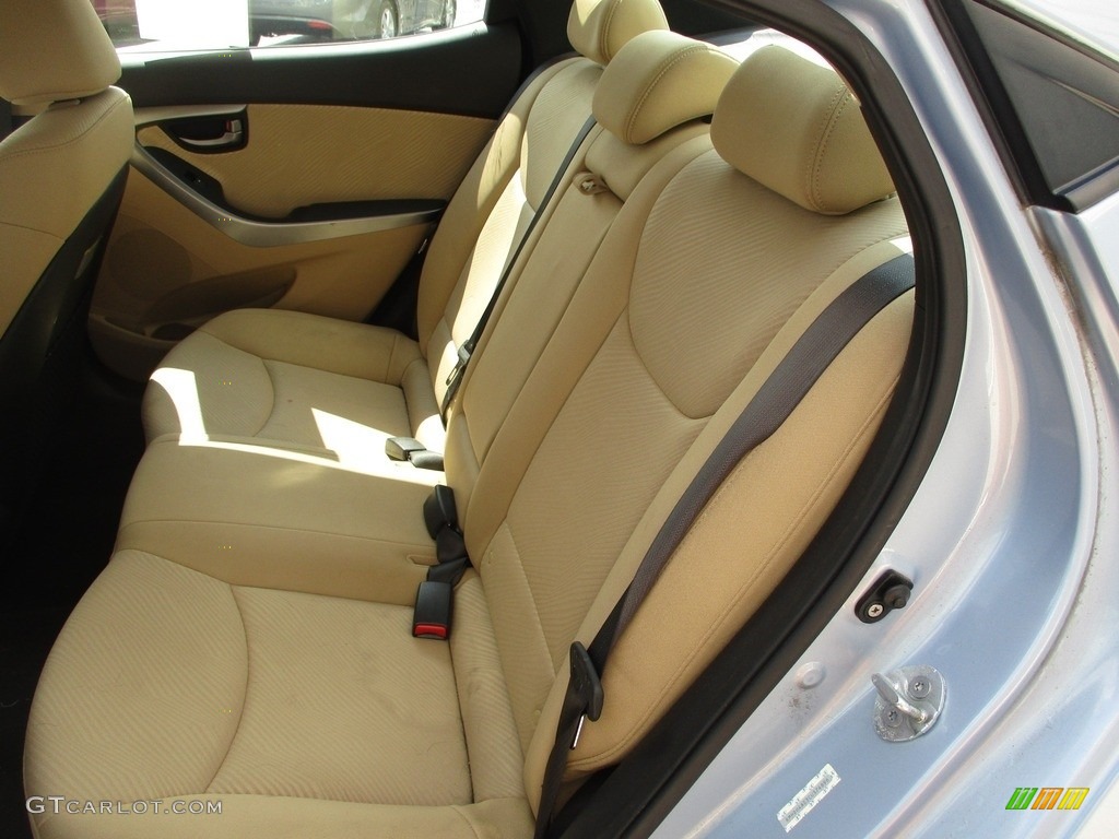 2012 Elantra GLS - Blue Sky Metallic / Beige photo #13