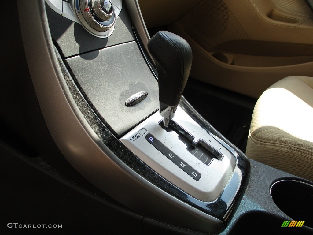 2012 Elantra GLS - Blue Sky Metallic / Beige photo #17