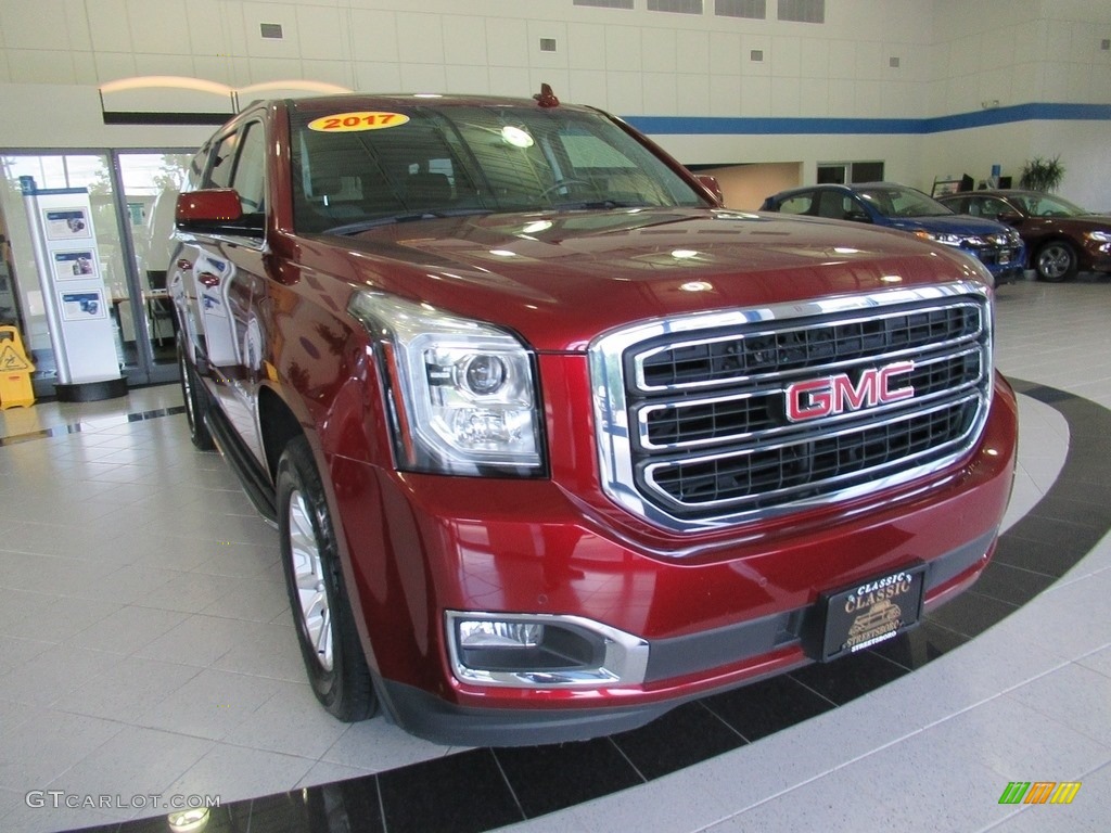 2017 Yukon XL SLT 4WD - Crimson Red Tintcoat / Jet Black photo #6