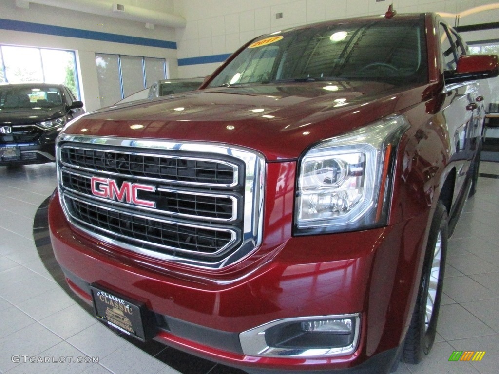 2017 Yukon XL SLT 4WD - Crimson Red Tintcoat / Jet Black photo #7