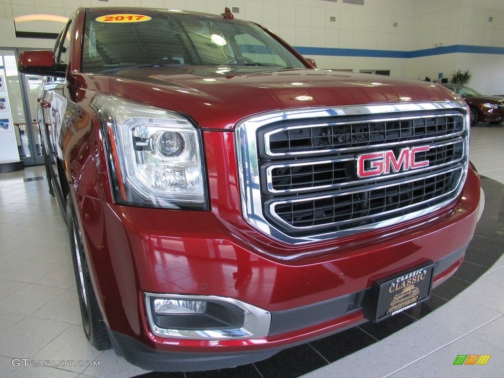 2017 Yukon XL SLT 4WD - Crimson Red Tintcoat / Jet Black photo #12