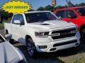 2020 Bright White Ram 1500 Laramie Crew Cab 4x4  photo #1