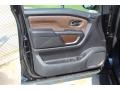 Platinum Reserve Black/Brown 2017 Nissan Titan Platinum Reserve Crew Cab Door Panel