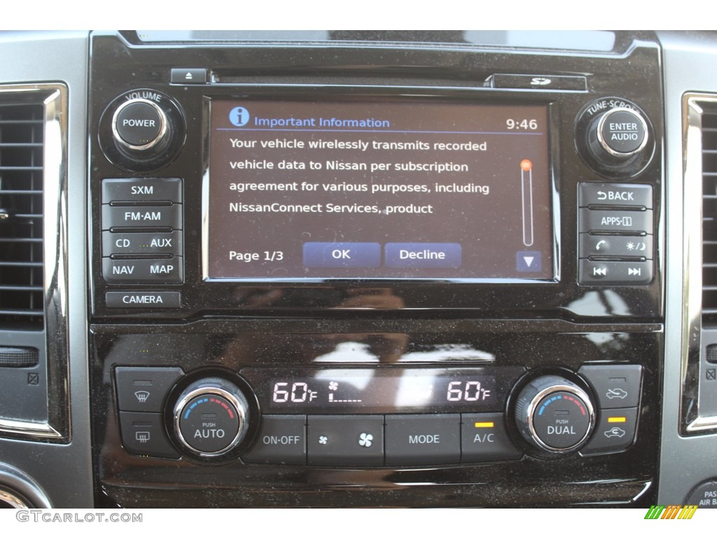 2017 Nissan Titan Platinum Reserve Crew Cab Controls Photo #139127271