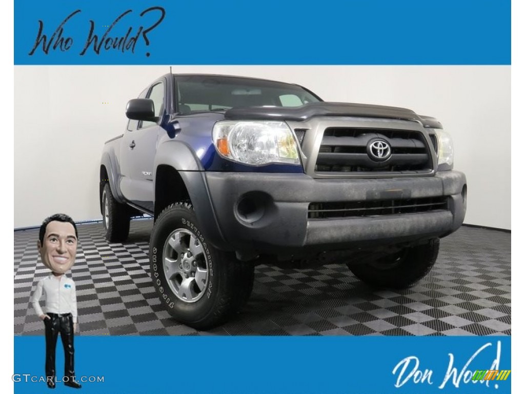 2008 Tacoma Access Cab 4x4 - Indigo Ink Pearl / Graphite Gray photo #1