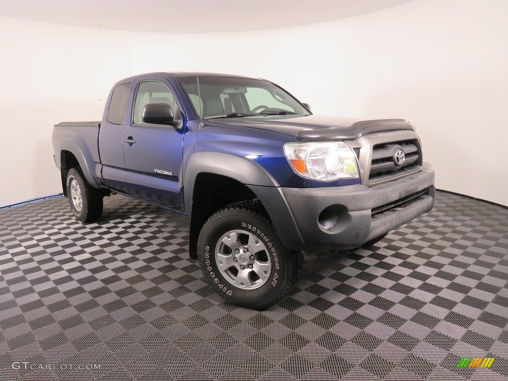 2008 Tacoma Access Cab 4x4 - Indigo Ink Pearl / Graphite Gray photo #2