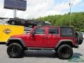 2012 Deep Cherry Red Crystal Pearl Jeep Wrangler Unlimited Sport 4x4  photo #2