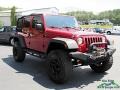 2012 Deep Cherry Red Crystal Pearl Jeep Wrangler Unlimited Sport 4x4  photo #7