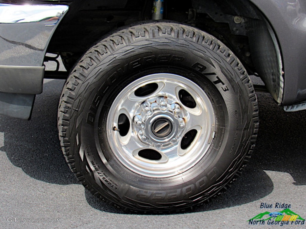 2004 F250 Super Duty Lariat Crew Cab 4x4 - Dark Shadow Grey Metallic / Medium Flint photo #9