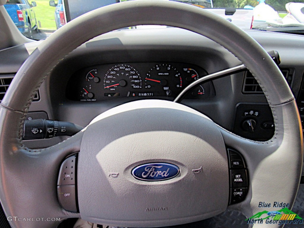 2004 F250 Super Duty Lariat Crew Cab 4x4 - Dark Shadow Grey Metallic / Medium Flint photo #19