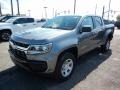Satin Steel Metallic 2021 Chevrolet Colorado WT Crew Cab 4x4