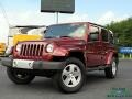 2008 Red Rock Crystal Pearl Jeep Wrangler Unlimited Sahara 4x4 #139125305