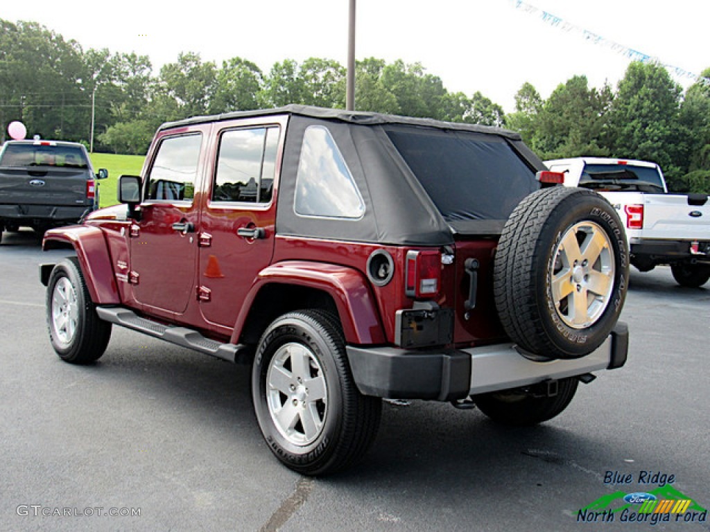 2008 Wrangler Unlimited Sahara 4x4 - Red Rock Crystal Pearl / Dark Slate Gray/Med Slate Gray photo #3