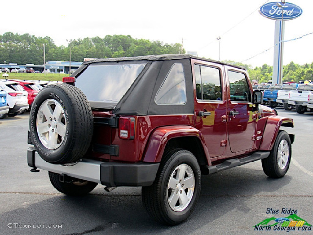 2008 Wrangler Unlimited Sahara 4x4 - Red Rock Crystal Pearl / Dark Slate Gray/Med Slate Gray photo #5