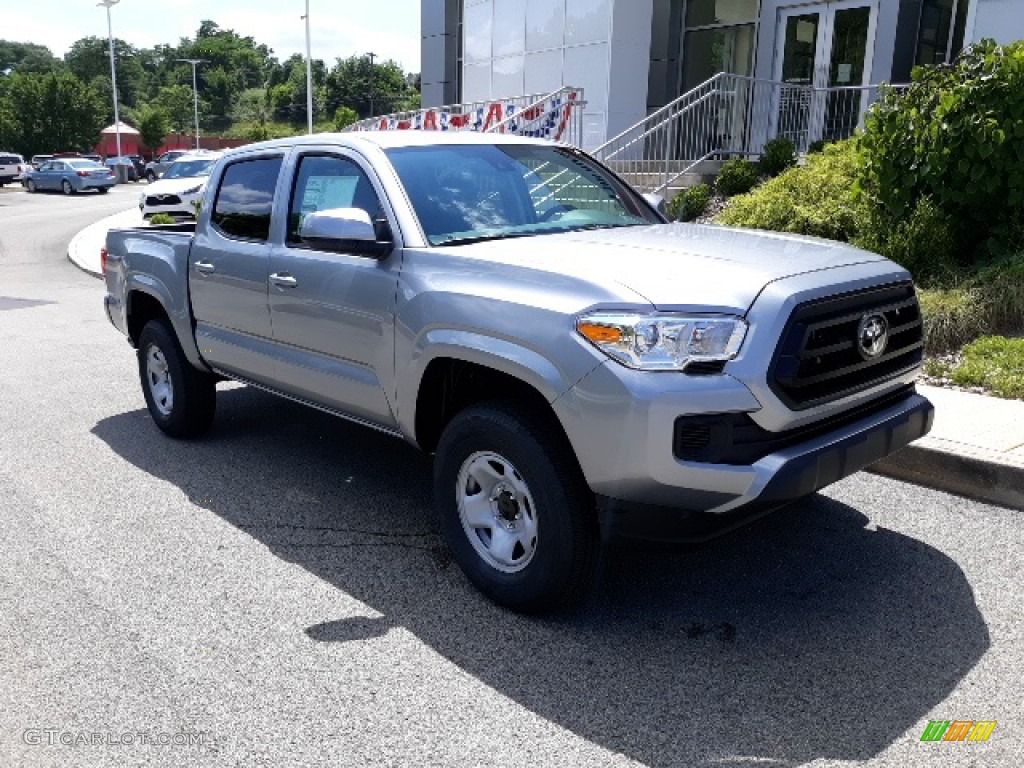 2020 Tacoma SR Double Cab 4x4 - Silver Sky Metallic / Cement photo #31