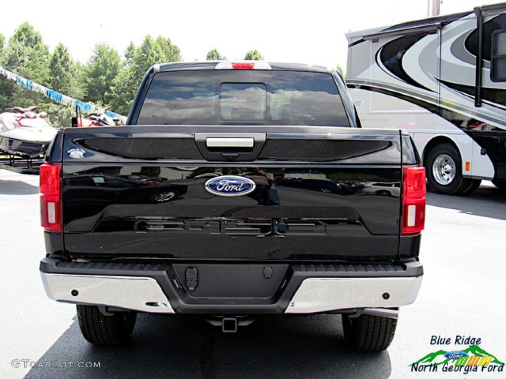 2020 F150 XLT SuperCrew 4x4 - Agate Black / Medium Earth Gray photo #4