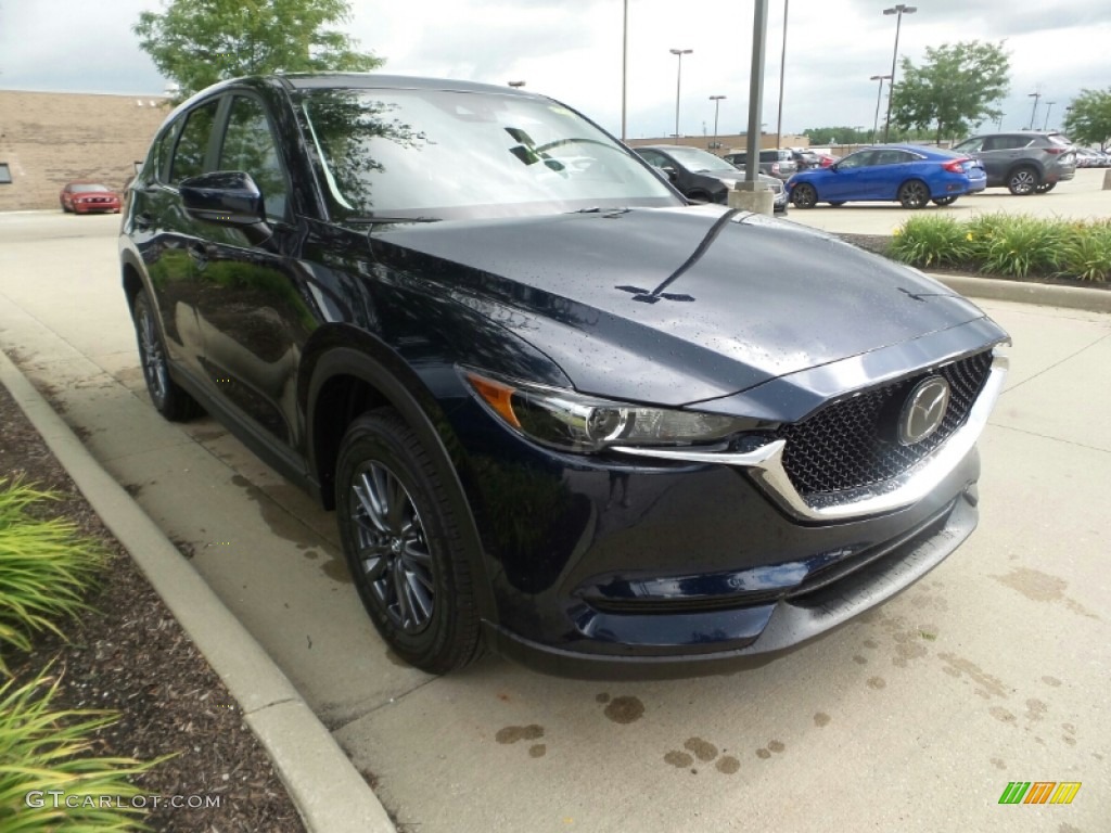 2020 CX-5 Touring AWD - Deep Crystal Blue Mica / Black photo #1