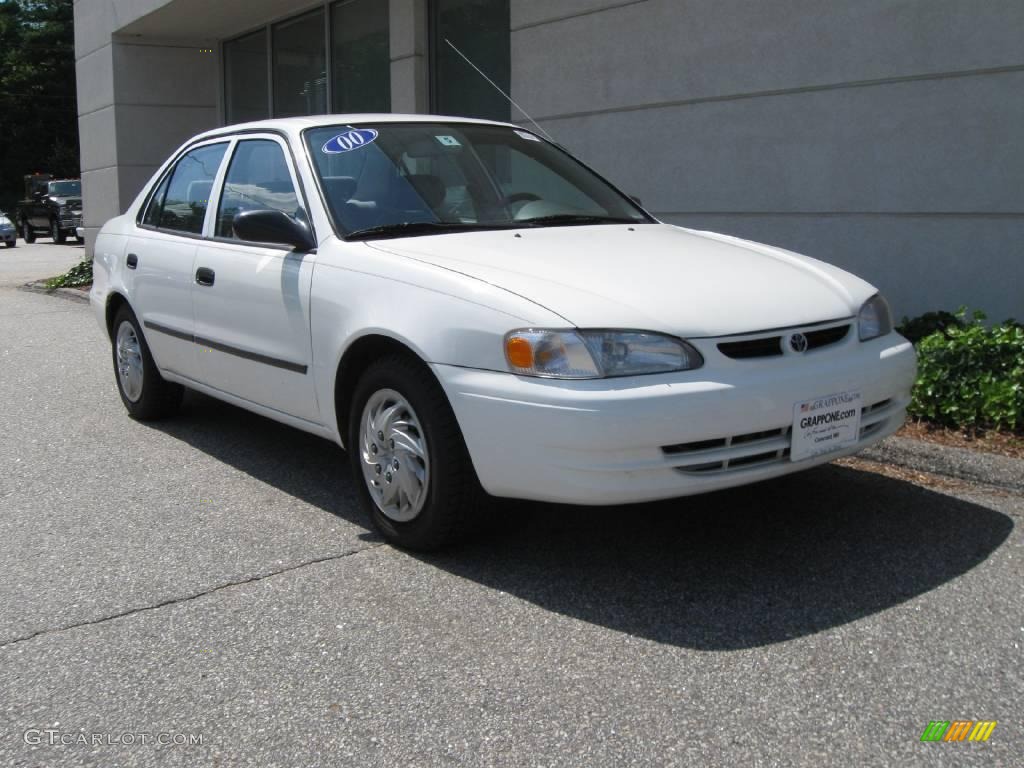 2000 Corolla VE - Super White / Light Charcoal photo #1