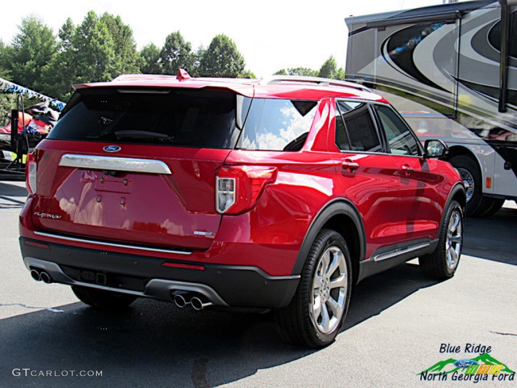 2020 Explorer Platinum 4WD - Rapid Red Metallic / Sandstone photo #5