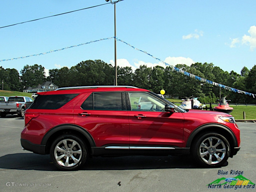 2020 Explorer Platinum 4WD - Rapid Red Metallic / Sandstone photo #6