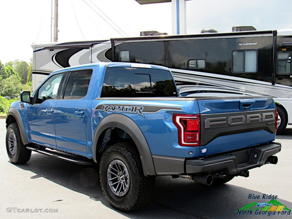 2020 F150 SVT Raptor SuperCrew 4x4 - Ford Performance Blue / Black photo #3