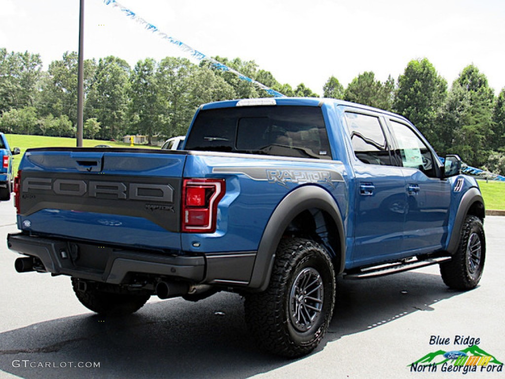 2020 F150 SVT Raptor SuperCrew 4x4 - Ford Performance Blue / Black photo #5