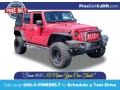 Flame Red 2008 Jeep Wrangler Unlimited X 4x4