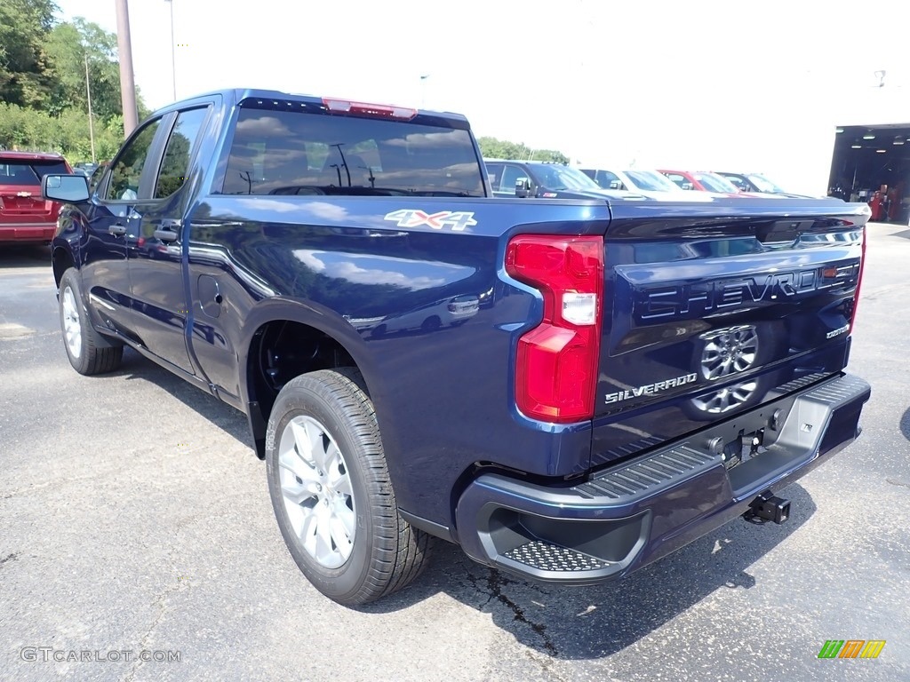 2020 Silverado 1500 Custom Double Cab 4x4 - Northsky Blue Metallic / Jet Black photo #3