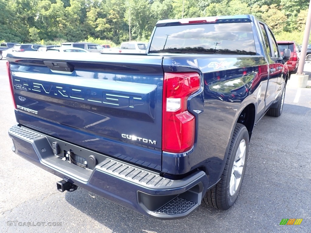 2020 Silverado 1500 Custom Double Cab 4x4 - Northsky Blue Metallic / Jet Black photo #5
