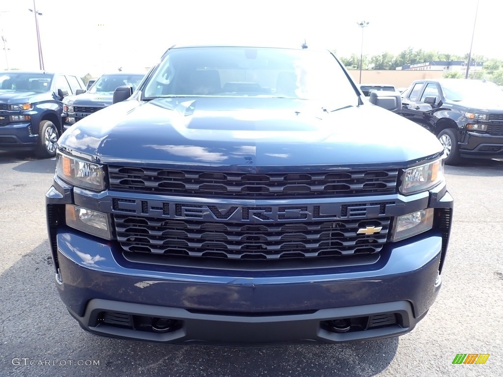 2020 Silverado 1500 Custom Double Cab 4x4 - Northsky Blue Metallic / Jet Black photo #8
