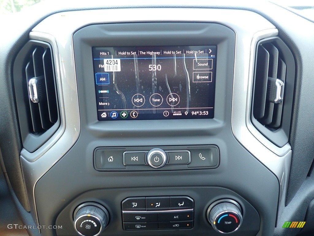 2020 Silverado 1500 Custom Double Cab 4x4 - Northsky Blue Metallic / Jet Black photo #16