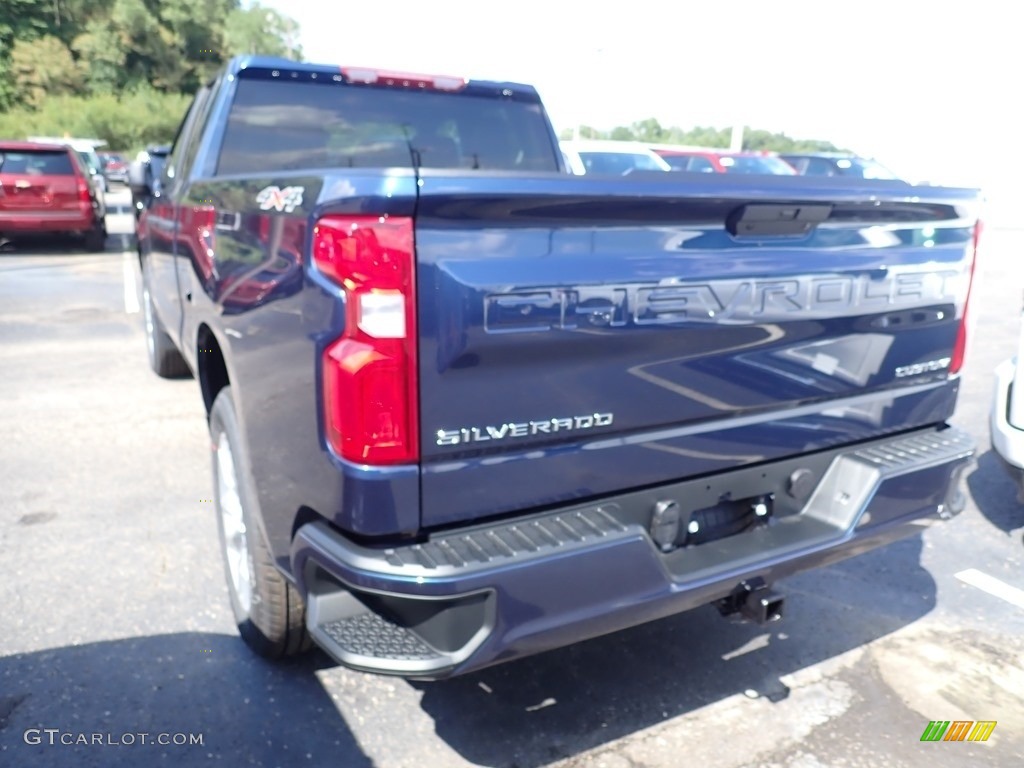 2020 Silverado 1500 Custom Double Cab 4x4 - Northsky Blue Metallic / Jet Black photo #3